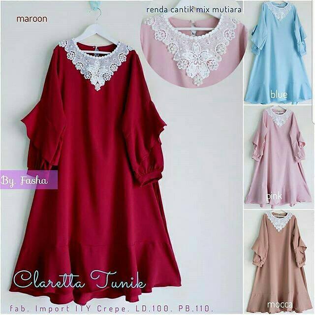 CLARETTA TUNIK W APINK (pink)