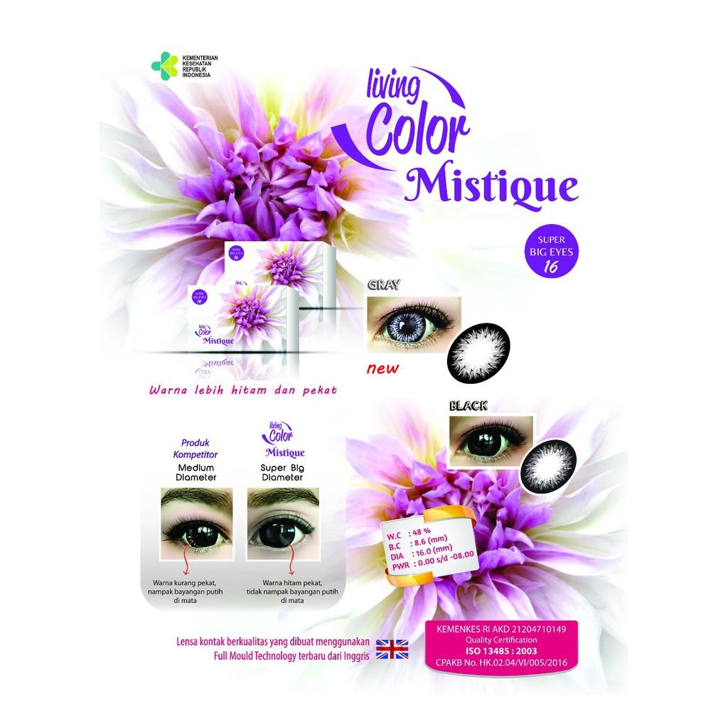 SOFTLENS MISTIQUE BLACK and GREY 16mm
