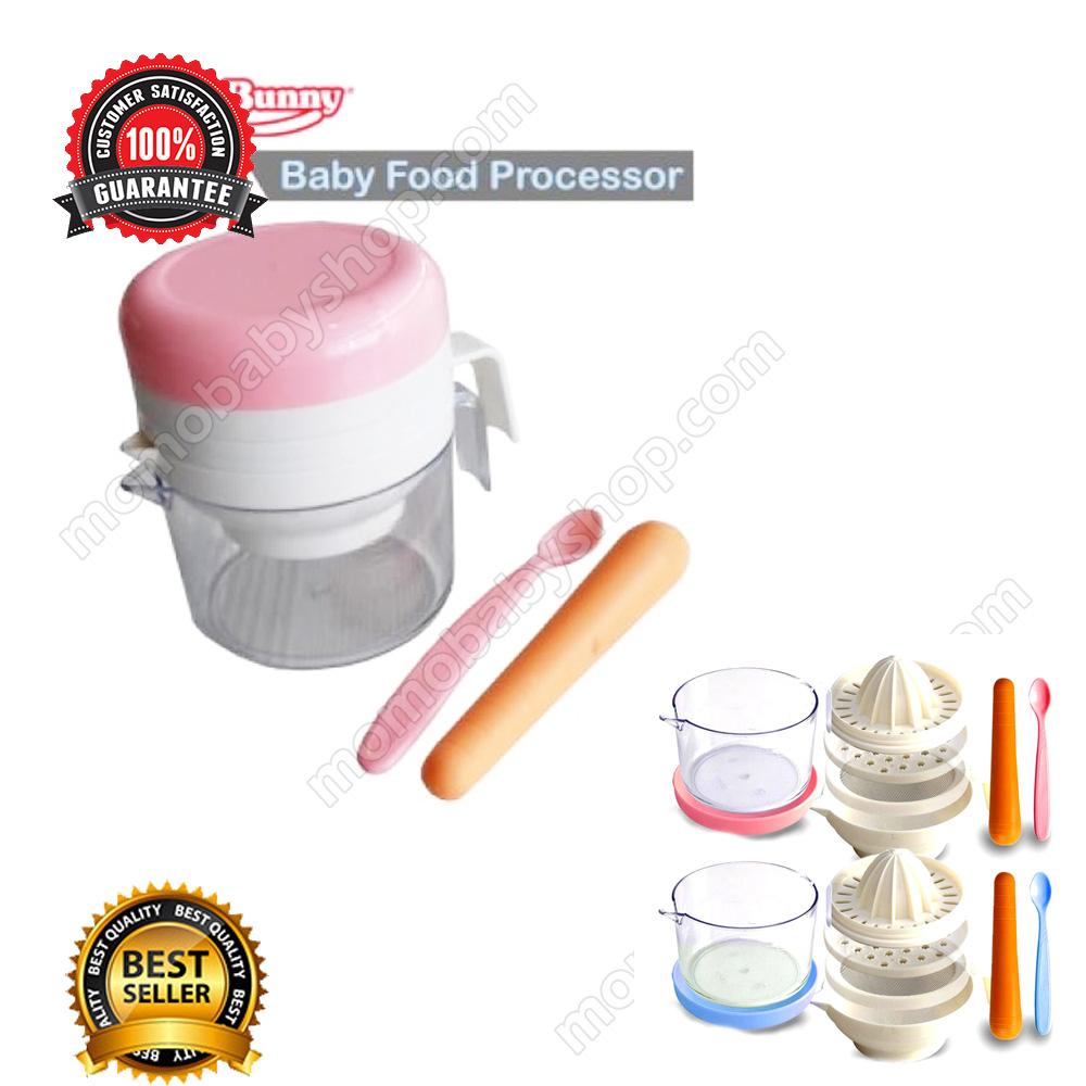 Lusty Bunny Baby Food Processor Pink - Alat Penghalus Makanan Bayi Manual
