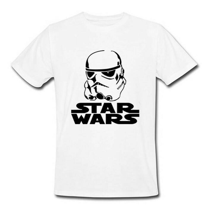 kaos pria Tshir Gede jombo putih hitam Star War 6XL 5XL murah - Ym64xk