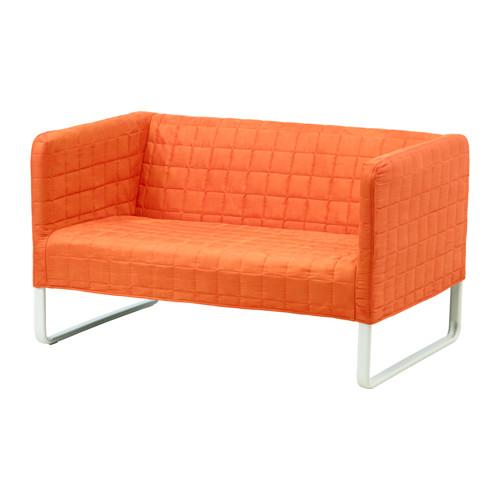 PROMO!! IKEA KNOPPARP Sofa dua dudukan, Orange MURAH / BUBBLE 3 LAPIS / ORIGINAL / IKEA ORIGINAL