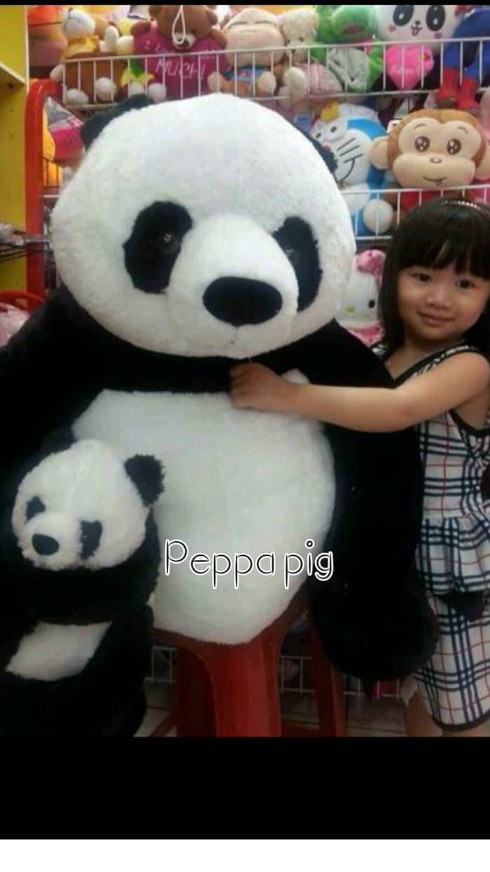 boneka panda super besar Mom n kids (dapat 2 panda)