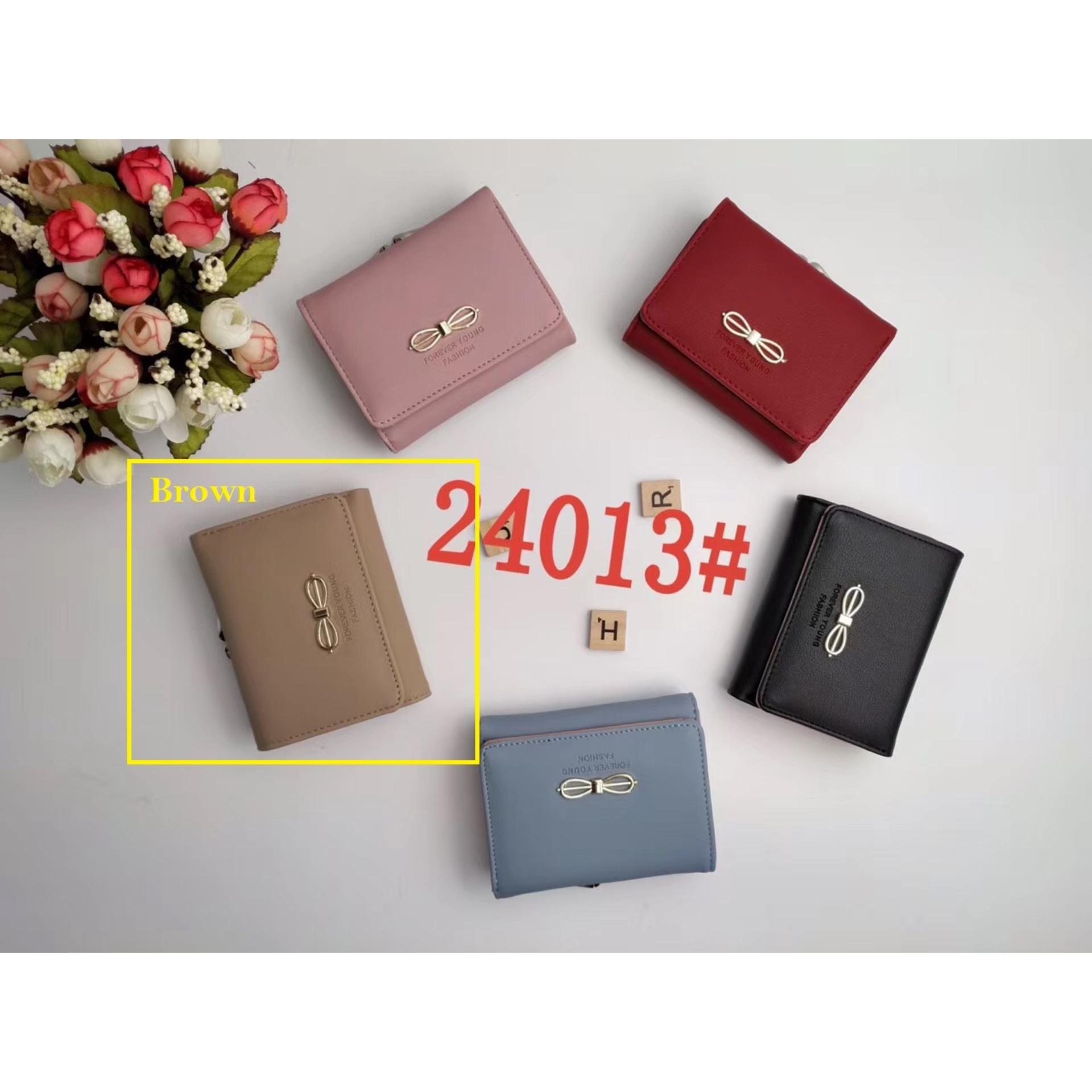 Dompet Fashion Wanita Forever Young Lipat 3 IMPORT / Dompet Lipat Mini Kulit IMPORT Wanita TRI FOLDED WOMAN WALLET RIBBON 24013 / Dompet Compact  Lipat / Dompet Mini Cewek / Dompet Lipat Wanita Murah / Dompet Lipat Import / Dompet Lipat Kecil Korea 