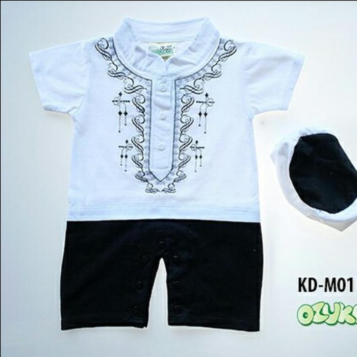 Diskon Terlaris baju muslim koko romper jumper peci aqiqah ozuka anak bayi laki laki