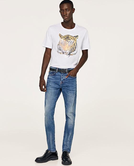 Kaos Zara Tiger Original not Fred Perry Off White Bape Nudie