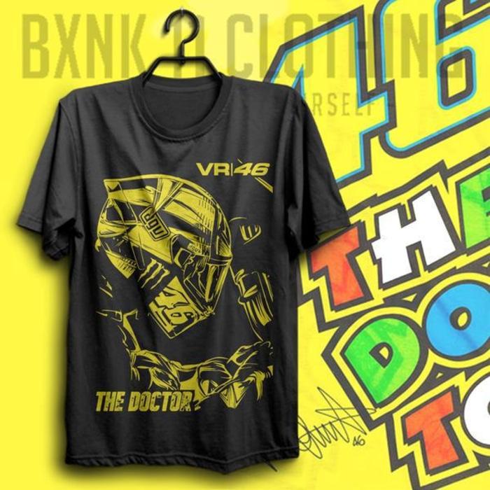 Kaos Valentino Rossi ( Vale 46- The Doctor- Vr46 - Kaos Distro- Motogp