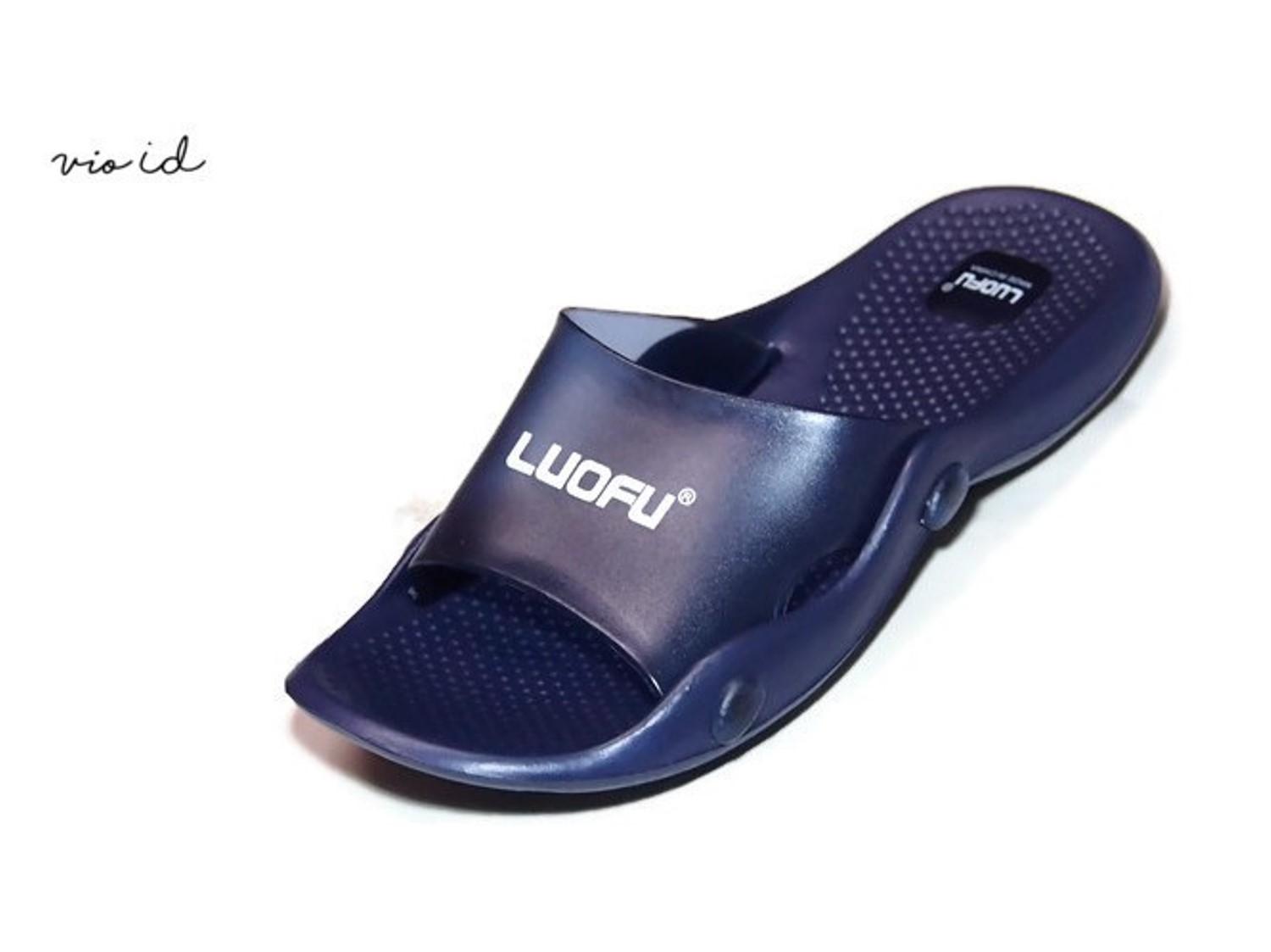 Sandal Selop Jelly Luofu Cowok For Relax Terbaru 2088K2H