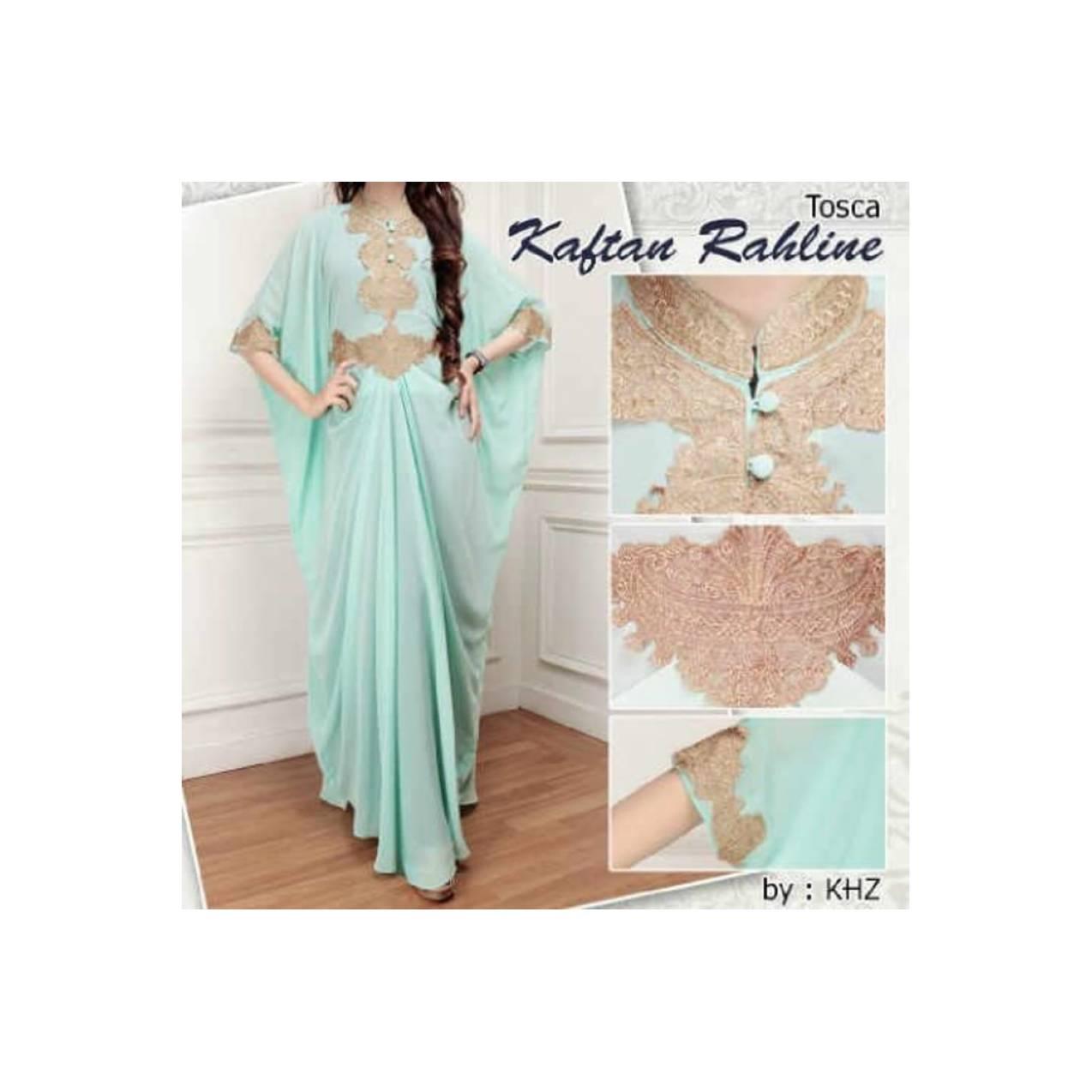 Busana Muslim Baju Kaftan Busana Wanita Gamis Gaun Pesta Dress Jual