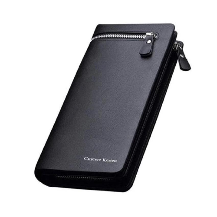 curewe kerien dompet panjang pria wanita elegan hitam