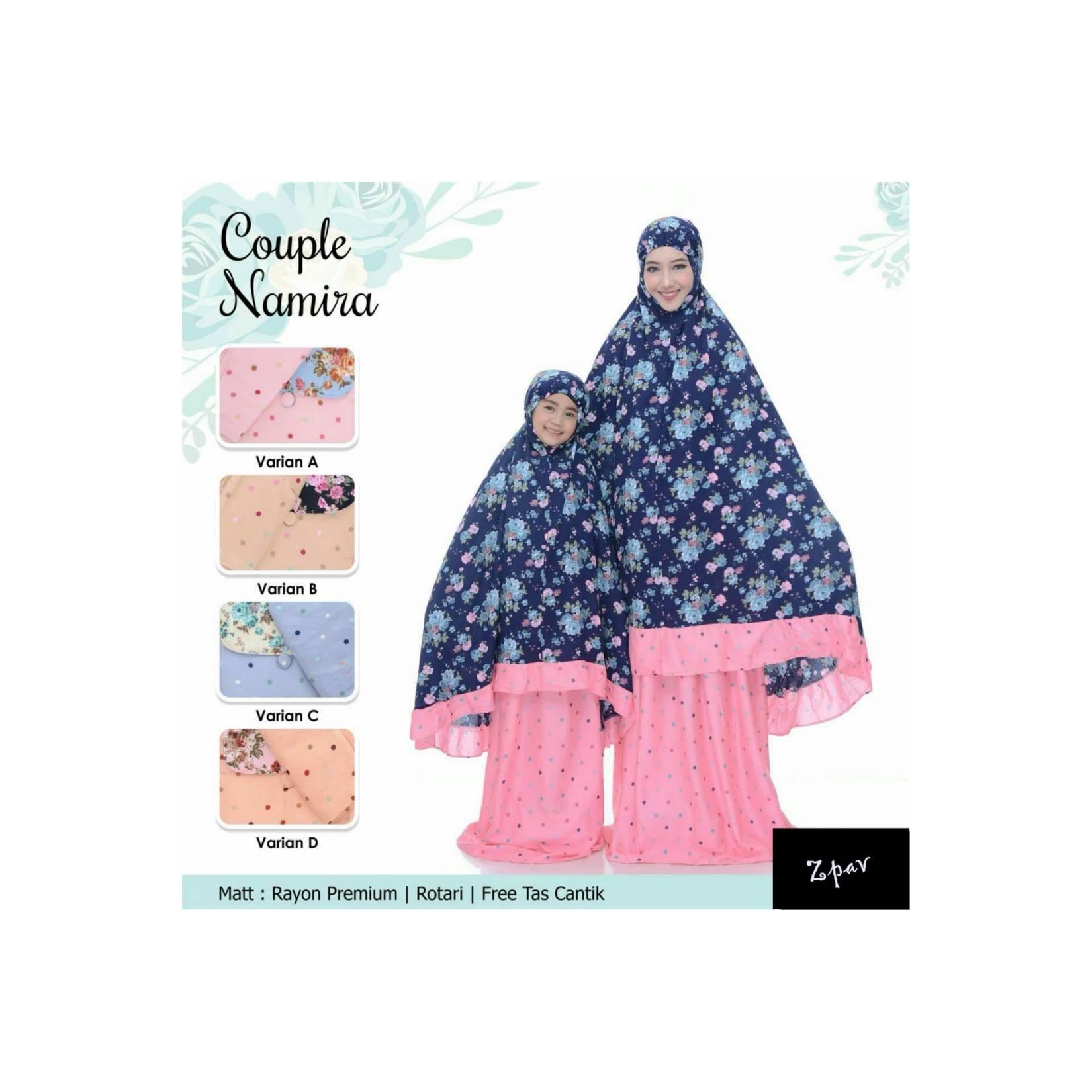 Mukena Couple ibu anak rayon adem jumbo murah grosir