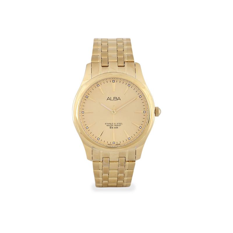Alba - Jam Tangan Wanita - Gold-Gold - Stainless Steel - ARSY26X1