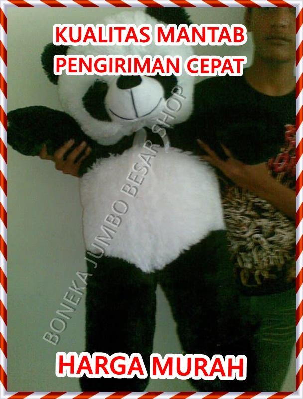 Boneka Panda Berdiri Hitam Putih Black White Jumbo Besar Murah REAL PICT PICTURE FOTO PHOTO ASLI