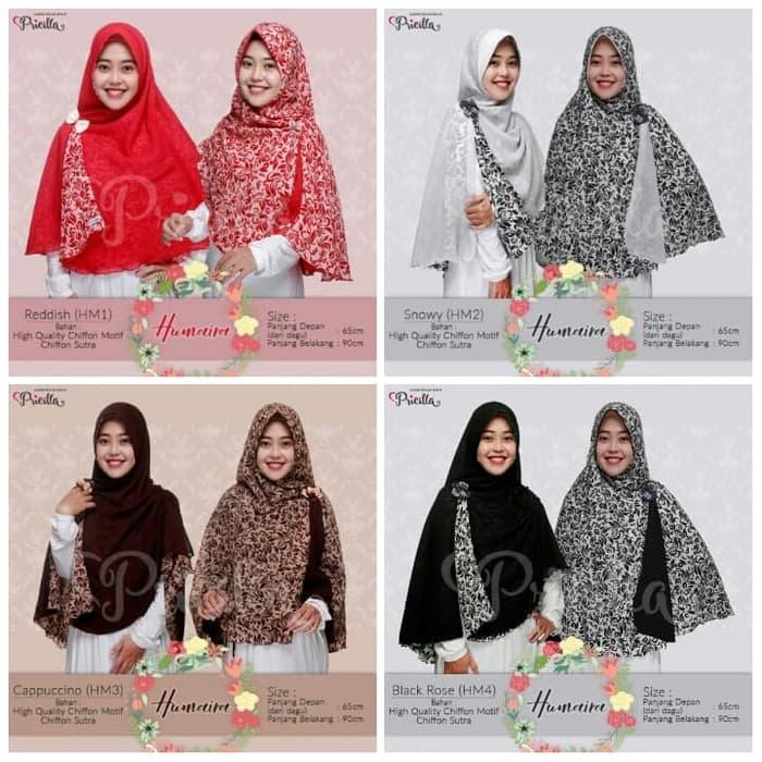 Khimar Jumbo Syari Bergo Kerudung Jilbab Pricilla Bolak Balik Humaira A3836