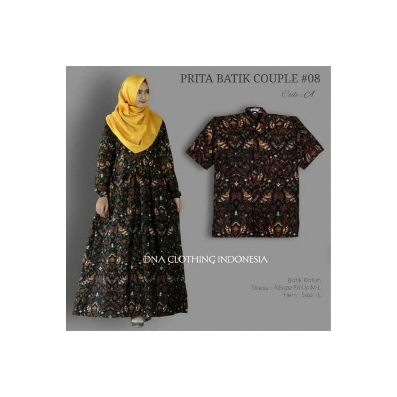 baru prieta gamis maxy cople batik busui adem ori murah