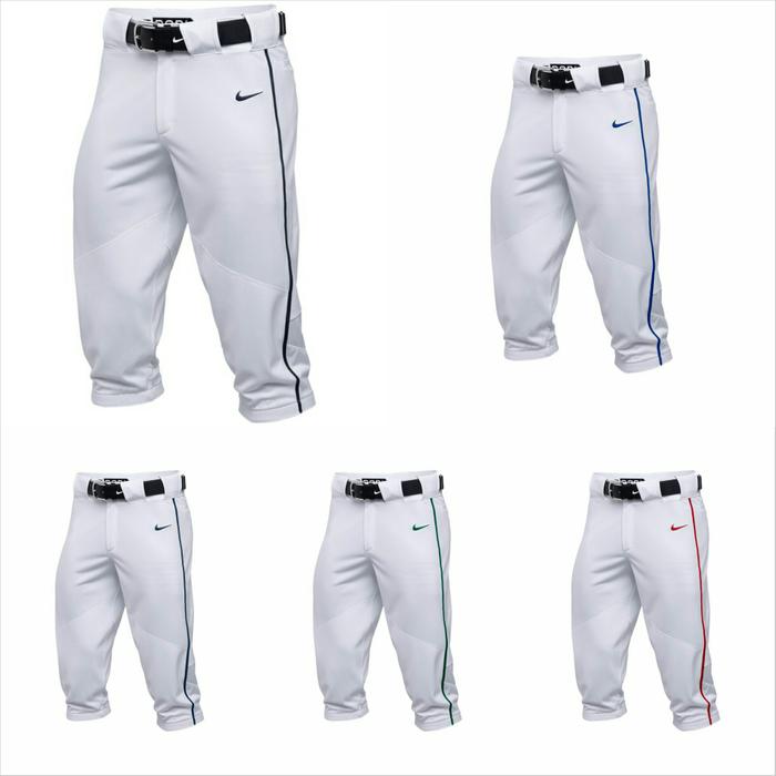 HARGA DISKON!!! CELANA NIKE BASEBALL VAPOR PRO HIGH PANTS PIPED 3/4 PUTIH ORIGINAL - aSAiR8