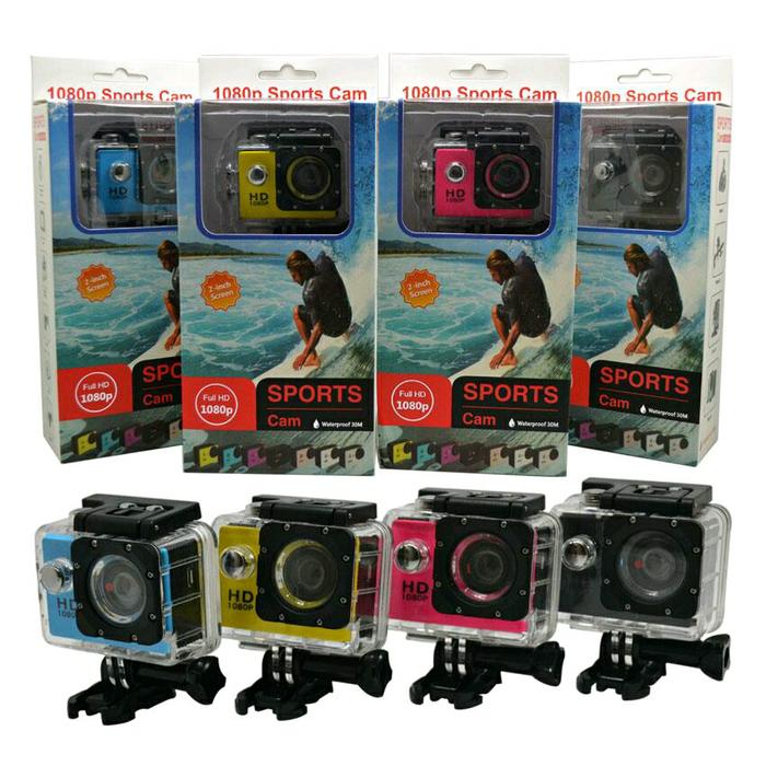 Promo Sports Cam / Action Camera Sport Mini 1080p H264 Full Hd / Camera Watt original