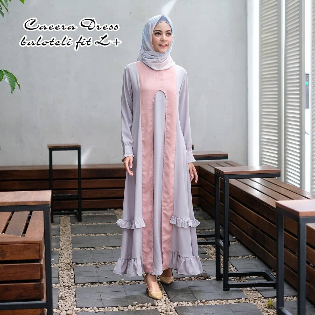 Gamis Caeera Dress Balotelly Baju Wanita Panjang Muslim Casual Wanita Pakaian Hijab Modern Baju Gaun Pesta Modis Trendy Terbaru 2018