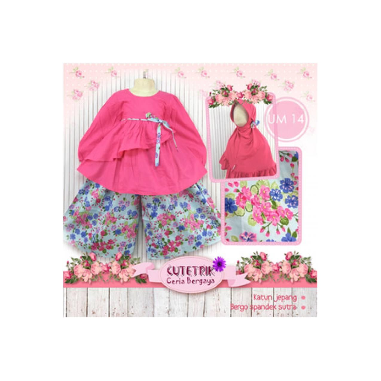 BAJU Muslim ANAK 14 Usia 8 -13 tahun Original Cutetrik ORI