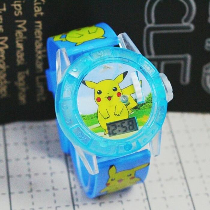 terlaris jam tangan anak led / jtr 549 biru / jam tangan lucu anak / jam tangan jeren anak / jam tangan pokemon