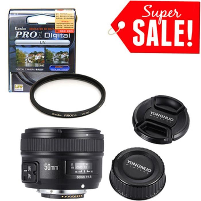 YONGNUO YN50mm F1.8 For Nikon AF-S (Auto Focus) Free Filter UV 58mm