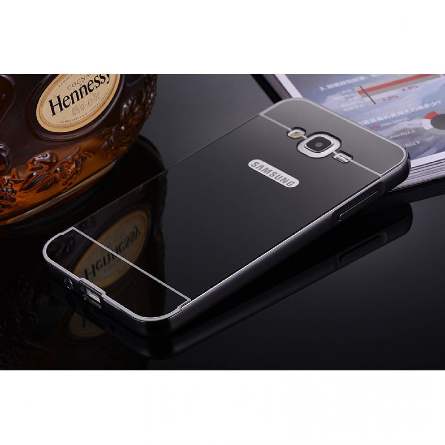 Casing Hp Aluminium Bumper Hardcase with Mirror Back Cover for Samsung Murah Lucu