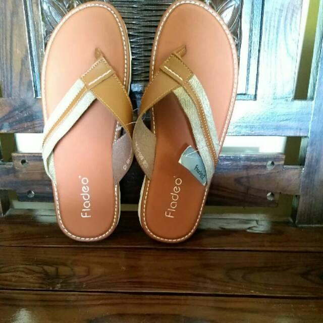 Sandal laki-laki merk FLADEO cokelat 43