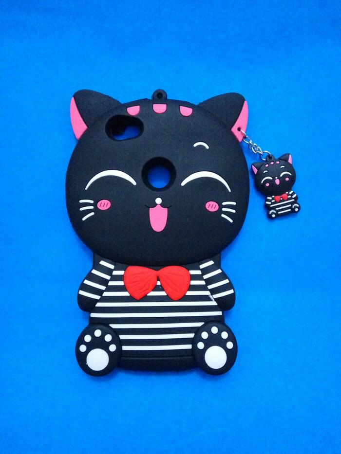 Case 4D Mimi Cat for Oppo F1S (A59) / Karakter Case / Soft Case / 3D Mimi Cat / Cat Smile / Kucing