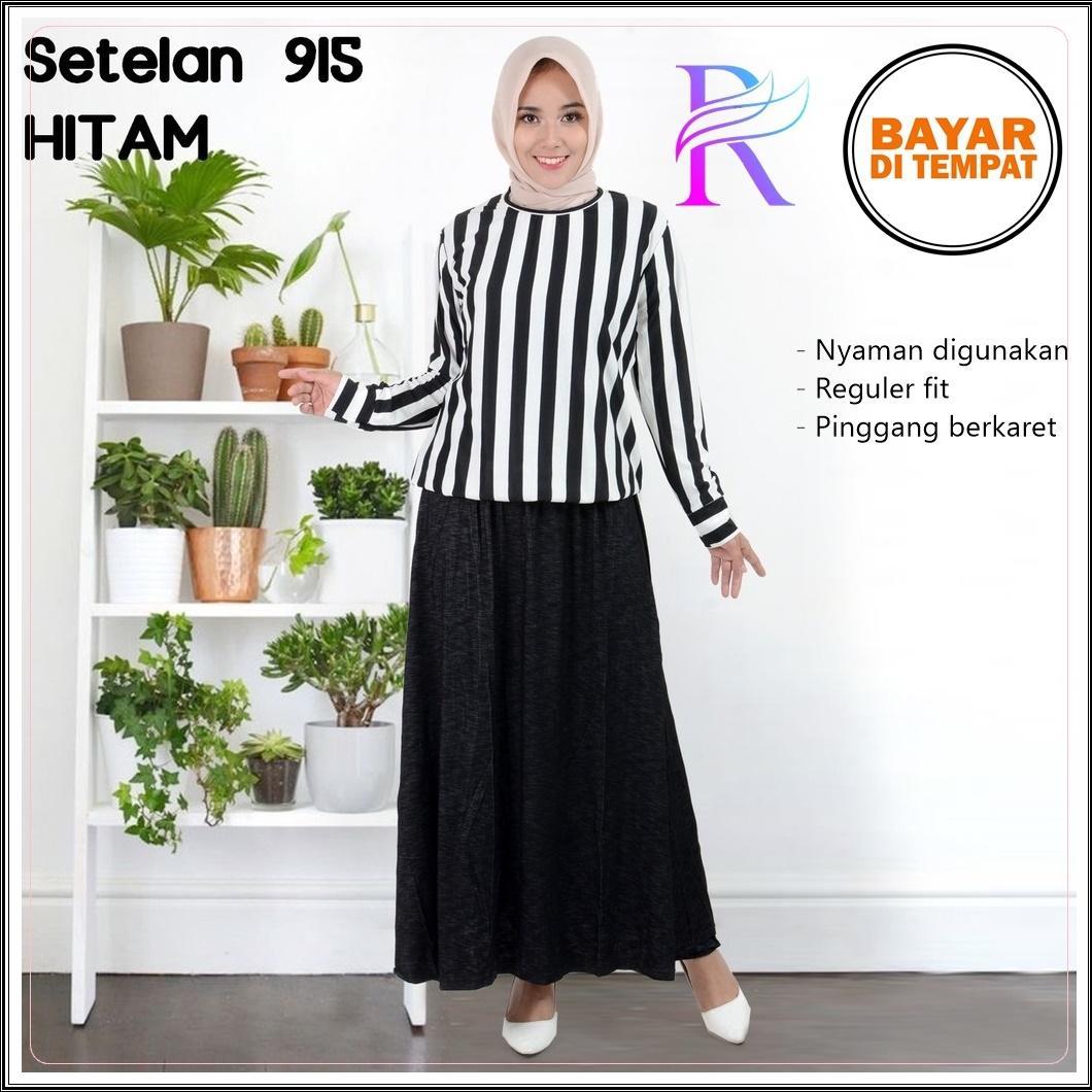 Rimas Fashion Baju Rok Setelan Murah Wanita Muslim Kekinian 915 Gamis Cewe Pakaian Cewe