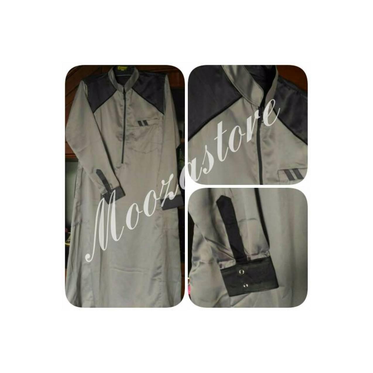 premium Baju Muslim Gamis Jubah Koko Maroko Arab Lakilaki Laki Pria M