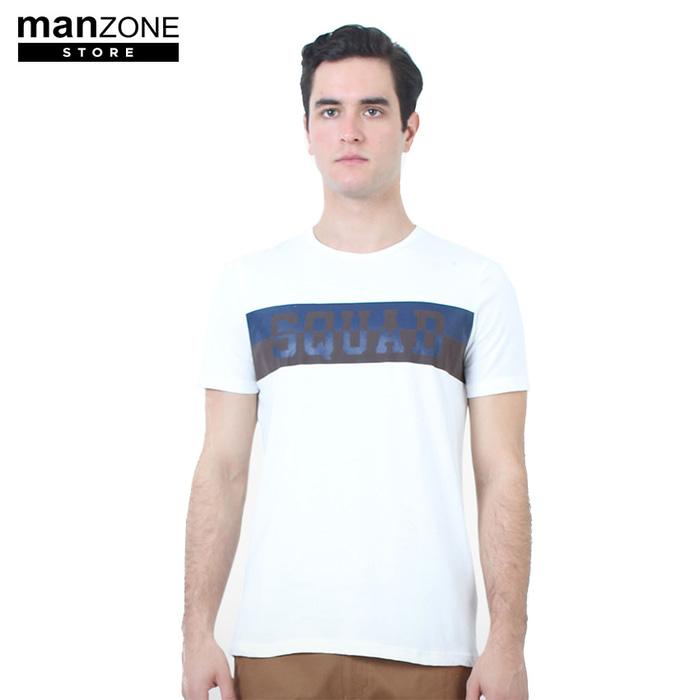 Manzone T-Shirt Slim fit Charles White - Putih, M - dgQGEb