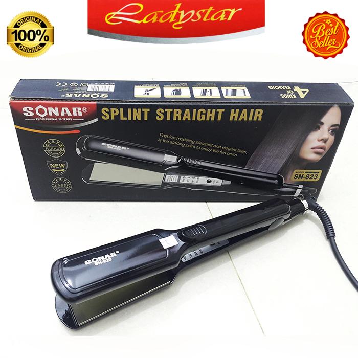 LAZADA TERMURAH Sonar Catokan Rambut Lurus Sonar 823 - Hitam