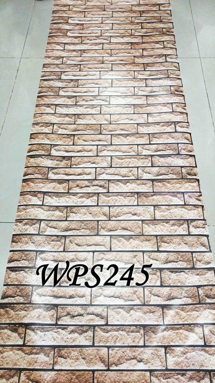 promo WALLPAPER STICKER WPS245 BATA GOLD 3D WALPAPER STIKER original