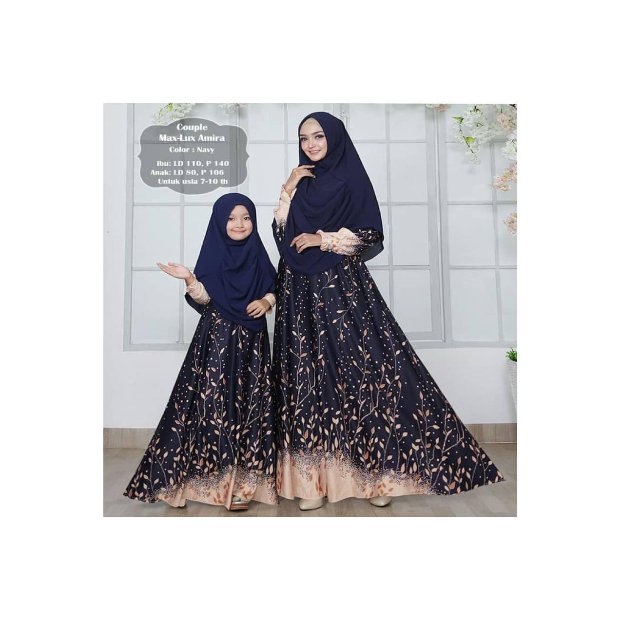 Dress TERLARIS mk maxmara lux - gamis couple ibu dan anak / long