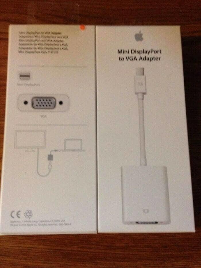 KABEL MINI DISPLAY PORT MACBOOK KE VGA THUNDERBOLT DELL PROYEKTOR ORI