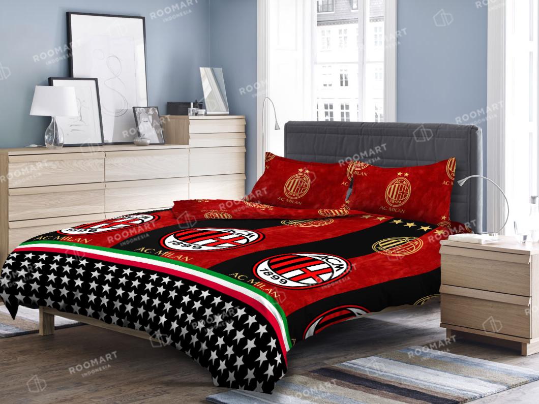 Sprei Kintakun Deluxe Ac Milan - Ukuran 120x200