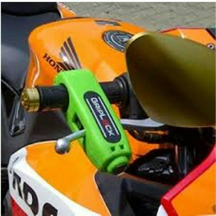 Gembok Pengaman motor kesayangan (Gembok tuas rem) | ( gembok alarm motor anti maling koper sepeda pagar cakram kinbar kode tas mobil clock rumah sensor gerak pintu digital remote lock bht ) |
