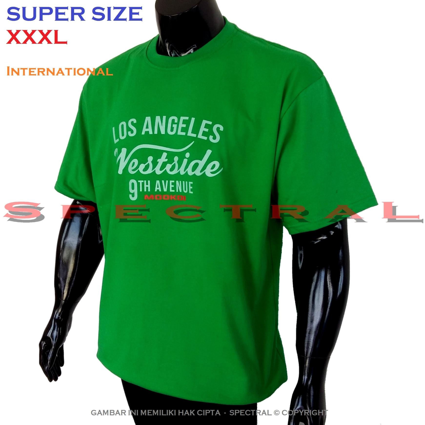 Spectral – SUPER BIG SIZE XXXL INTERNATIONAL 100% Soft Cotton Combed Kaos Distro Jumbo BIGSIZE T-Shirt Fashion Ukuran Besar Polos Celana Atasan Pria Wanita Katun Bapak Orang Tua Gemuk Gendut Lengan Simple Sport Casual 3L 3XL Baju Cowo Cewe Pakaian Terbaru