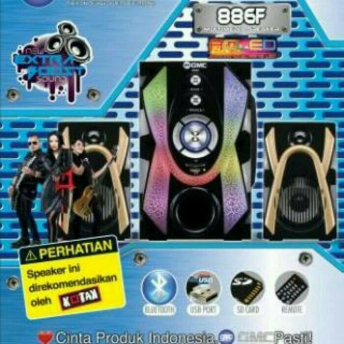 GMC 886F Bluetooth Multimedia Speaker Aktif 2.1Ch - Active Subwoofer