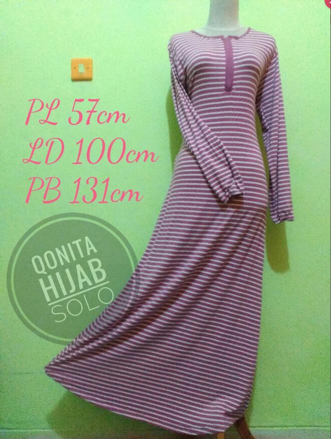 Gamis Motif Garis