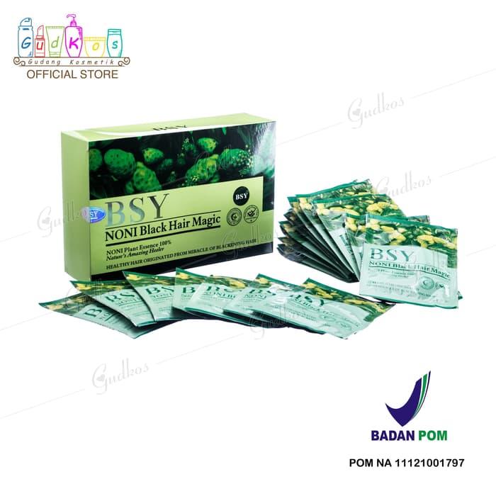 Shampoo BSY Noni Black BPOM / Harga Per Box isi 20 Sachet Bestseller