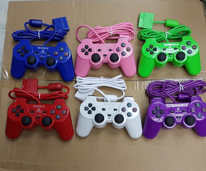 Stik OP Warna PS2 kabel serat Import
