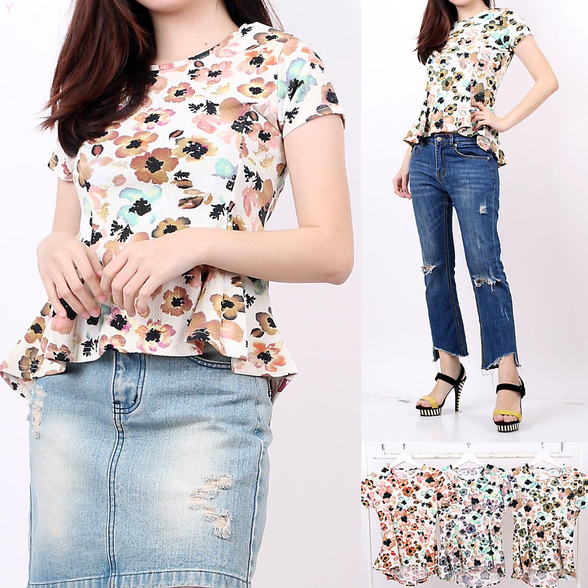 Rp 38.000 oma Holley fashion daniani blouse Casua Peplum - - Size MIDR38000