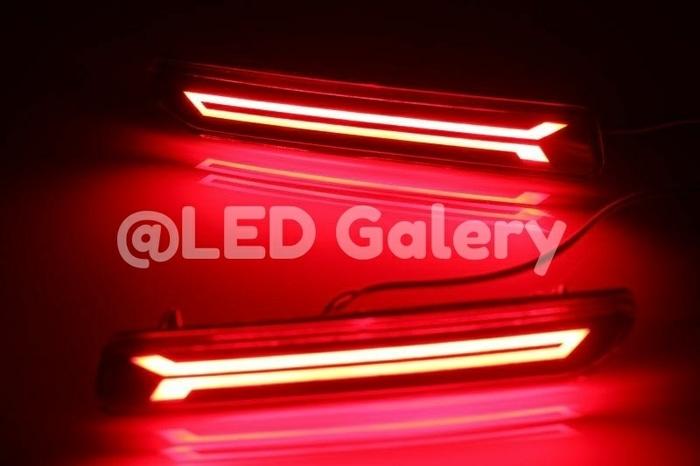 REFLEKTOR BUMPER ERTIGA /SPLASH/ SX4 + LED MODEL PANAH | ( lampu mobil hid plafon depan rem sorot led h4 kabut fog lamp tembak variasi strobo rem toyota innova hid avanza osram )