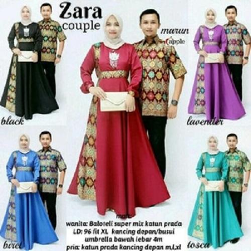      BATIK COUPLE SARIMBIT SERAGAM PESTA HIJAB BAJU PASANGAN GAMIS MUSLIM