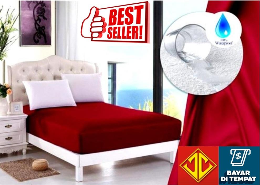 Jaxine Sprei Waterproof (Anti Air) Merah
