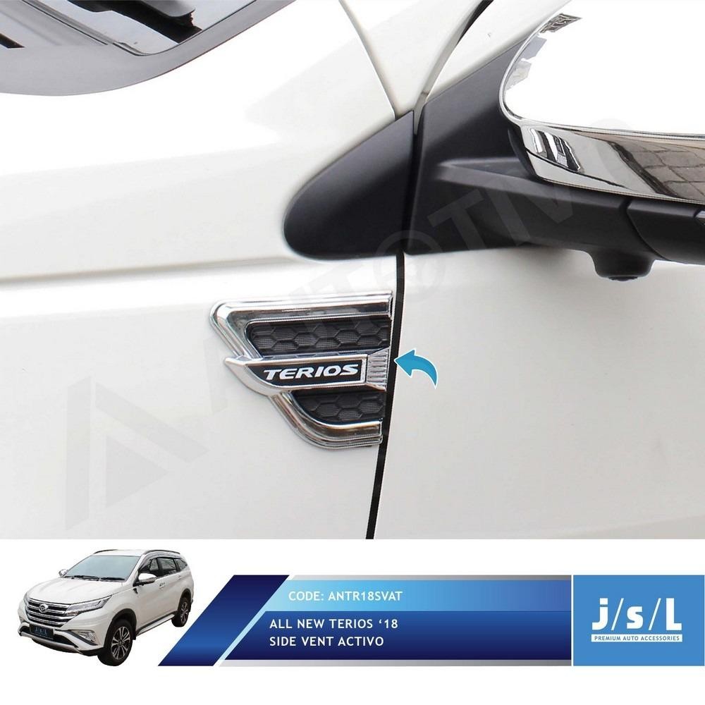 JSL Side Vent Air Flow All New Terios 2018 Model Activo Chrome