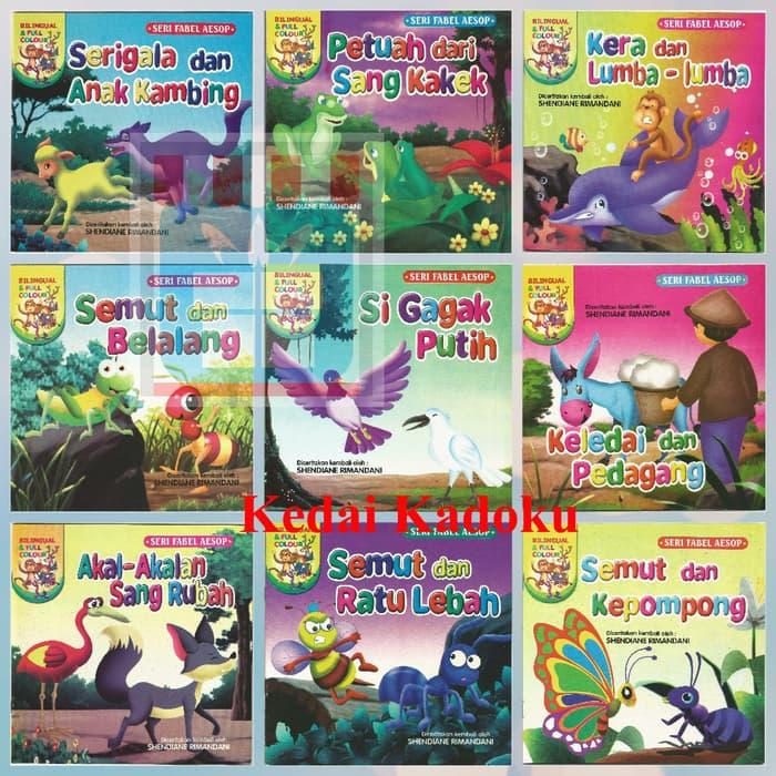 Buku Anak Buku Cerita Bergambar Seri Fabel Bilingual Fu