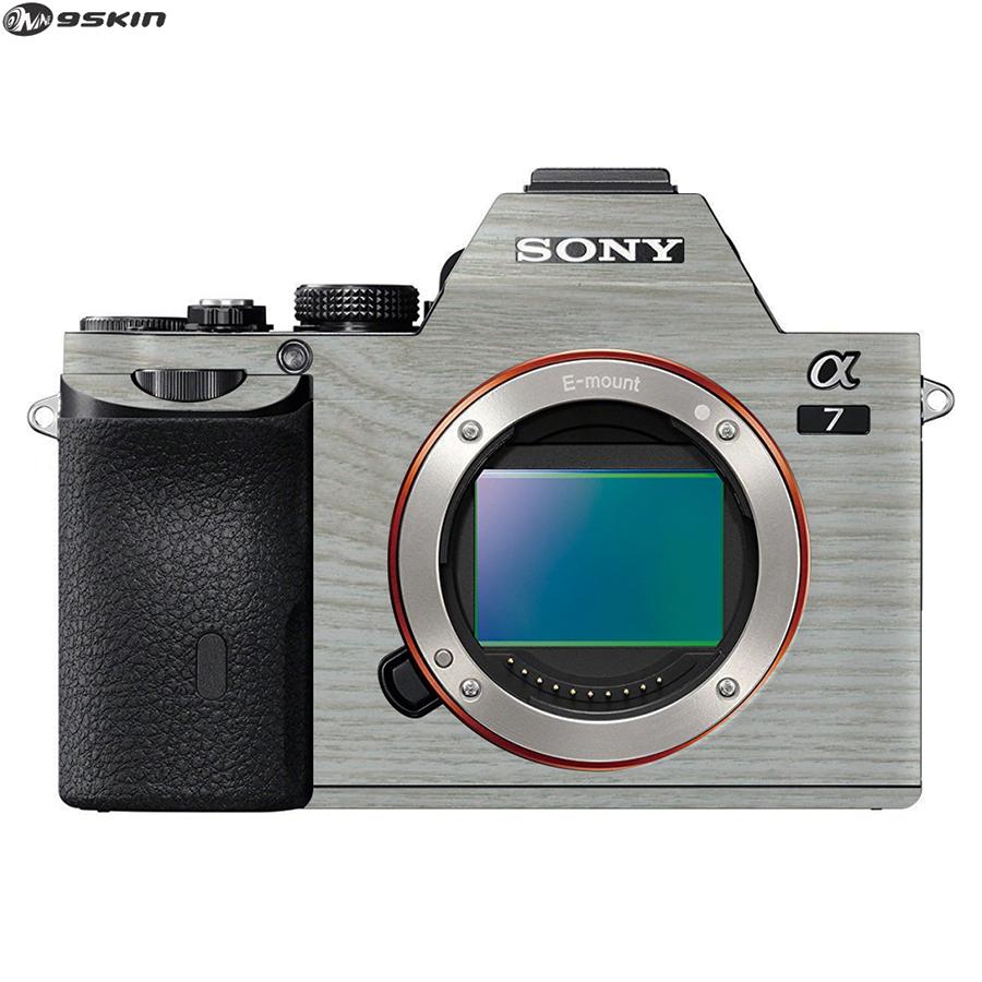 9Skin - Premium Skin Protector untuk Kamera Mirrorless Sony A7 - Tekstur Wood - Putih
