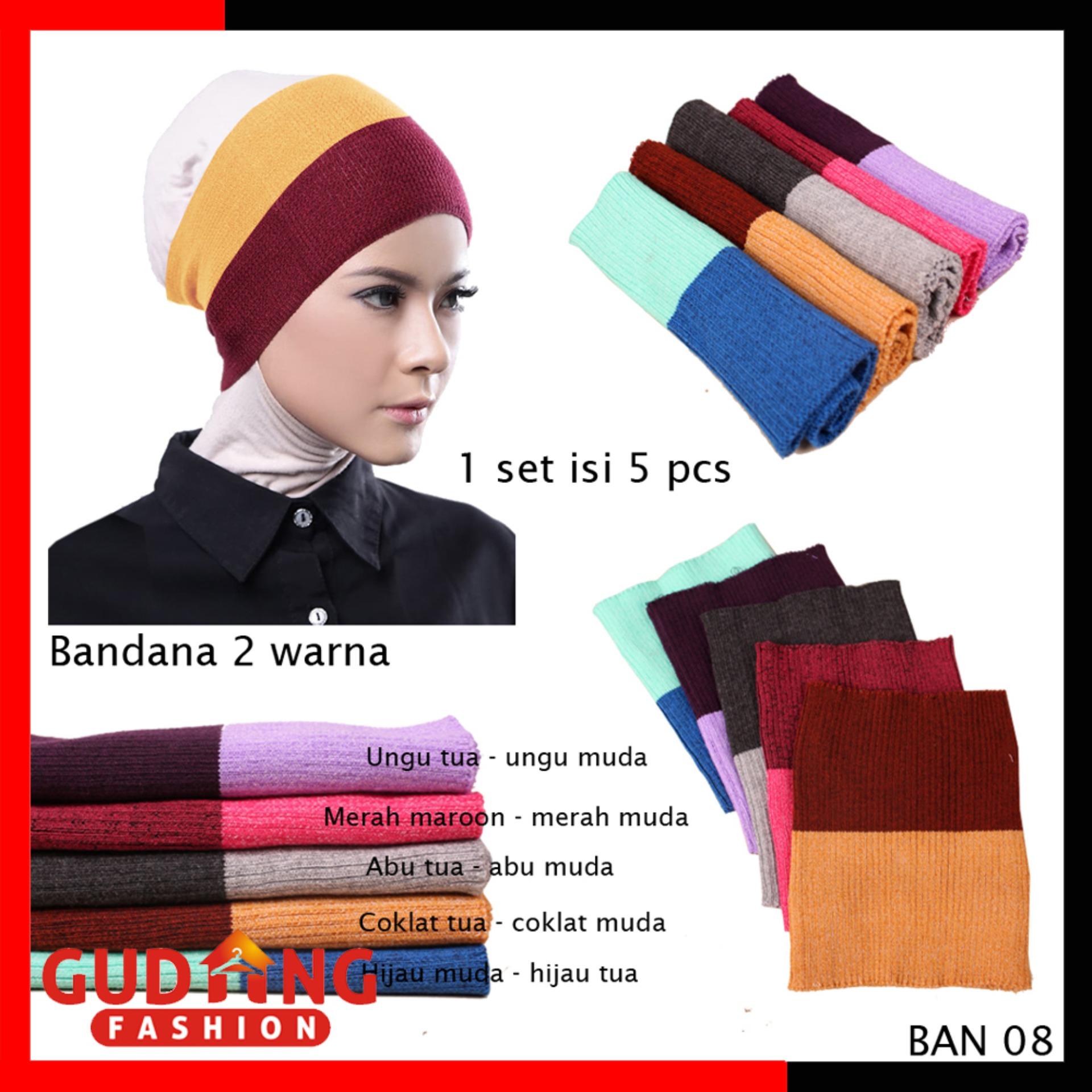 Gudang Fashion - Bandana Daleman Jilbab / Daleman Kerudung Bandana Isi Pcs - Kombinasi Warna