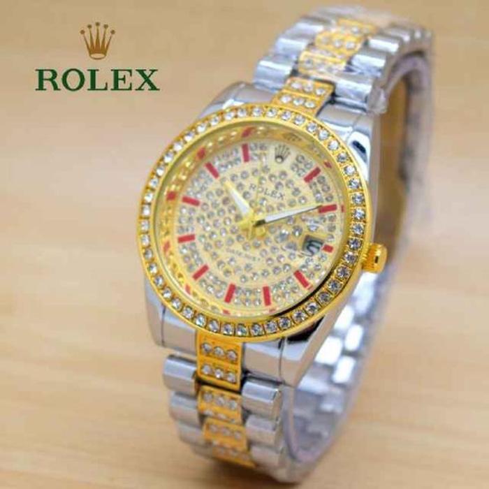 Jam Tangan Wanita Rolex Balok Mewah Keren Dan Elegant #grosir Disko